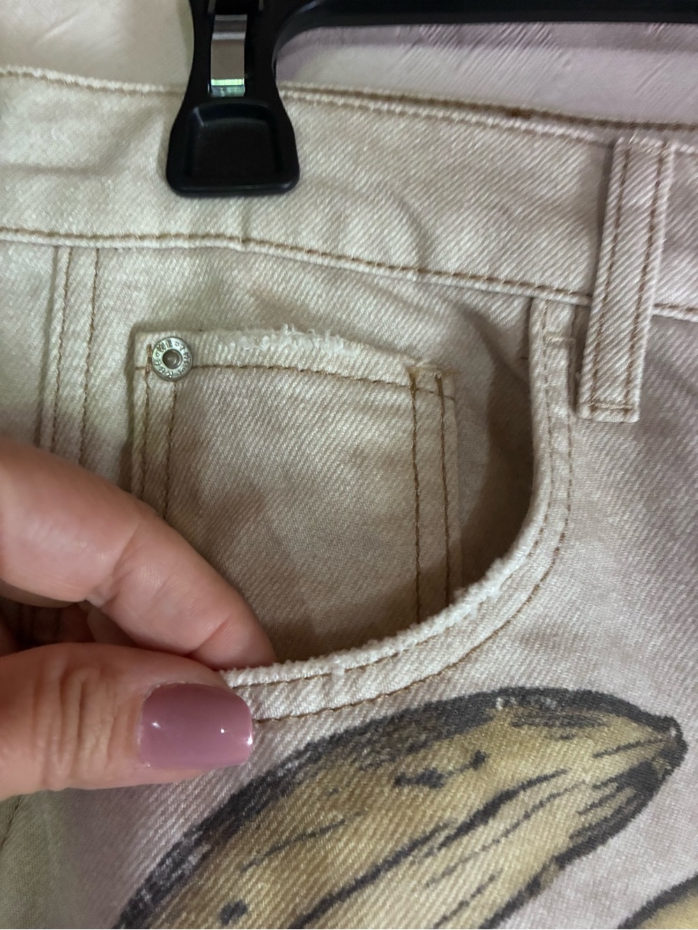 Free People We the Free Good Luck Printed Barrel Jeans - Picture 11 of 13